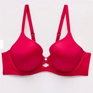Ambrielle Everyday Underwire Full Coverage Bra Cherry Red Size 38D